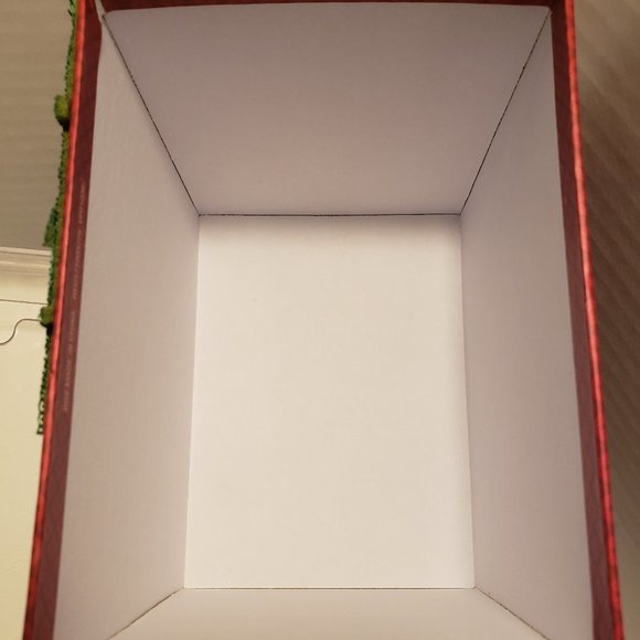 GIFT BOX DECOR BOX for HOLIDAYS - "BE JOLLY" - SNOW FLAKES AND CHRISTMAS TREES - Picture 10 of 16